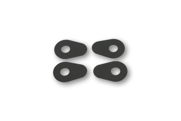 HIGHSIDER smart mounting plates Indy Spacer Aluminum Black, For various Yamaha