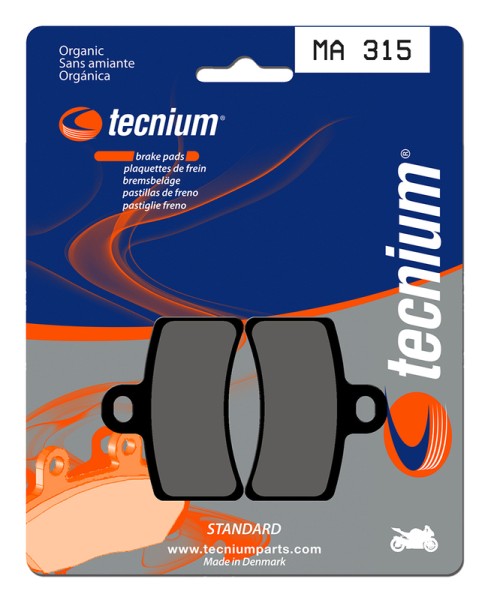 Tecnium Street Organic Brake Pads - MA315