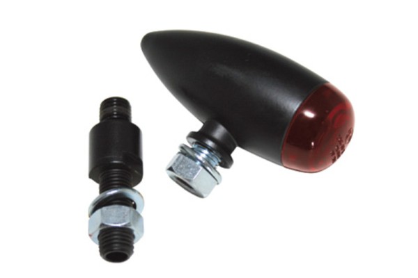 HIGHSIDER pro Micro-Bullet LED rear light black/red (1pc)
