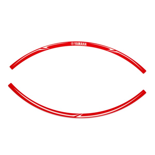 Yamaha rim sticker red
