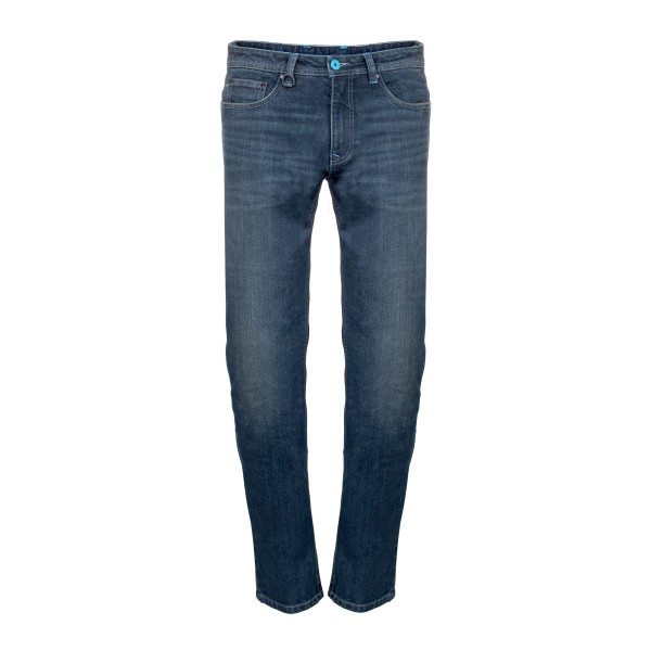 Vespa pants polyester denim blue