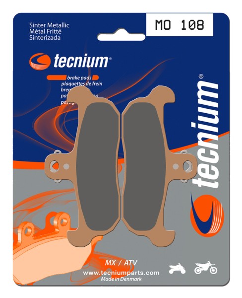 Tecnium MX/ATV sintered metal brake pads - MO108