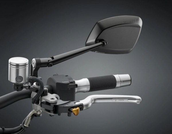 Mirror RIZOMA 4D left for Vespa, black anodized