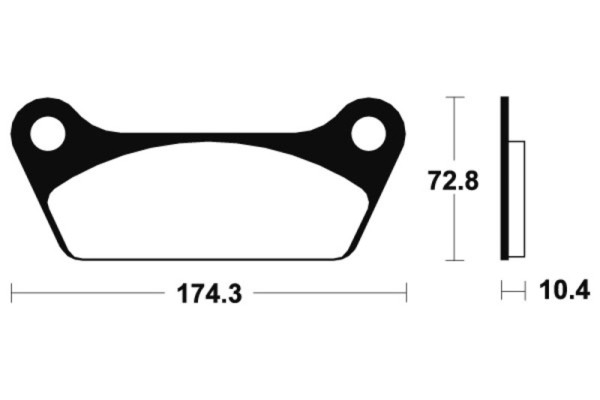 Tecnium Street Organic Brake Pads - MA53