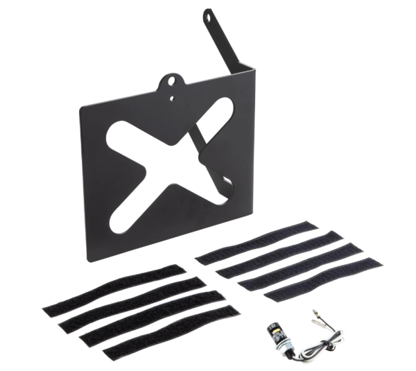 License plate holder side for Vespa GTS/GTS Super/GTV/GT, black matt