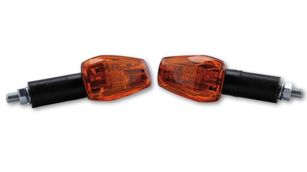 HIGHSIDER Smart IMOLA 1 Bulbs Mini Indicator Housing Black / Lens Orange (Pair), Front & Rear