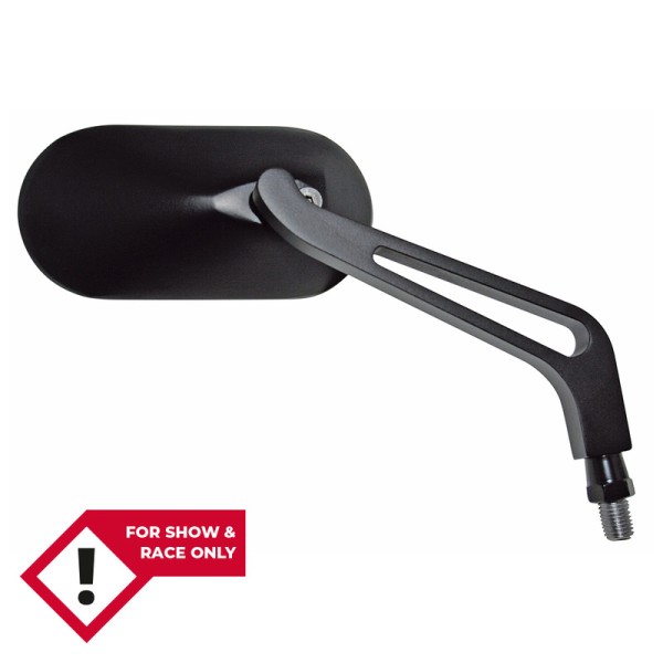 HIGHSIDER smart handlebar mirror black oval (pair)
