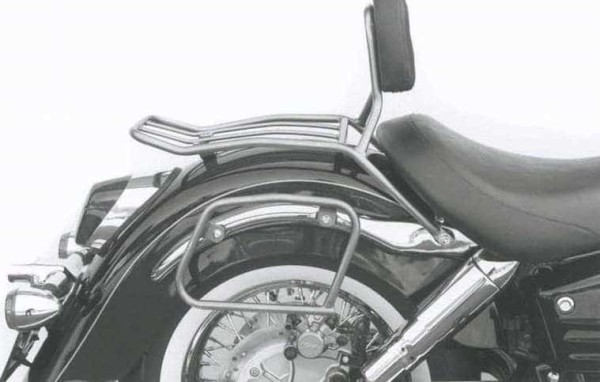 Chrome tubular leather bag holder for Honda VT 1100 C3 Shadow (98-00) Hepco & Becker