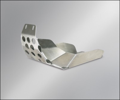 Underride protection, silver, silver clamping for Suzuki V-Strom 650 BJ. 2009-2011/ V-Strom 650 BJ. 200