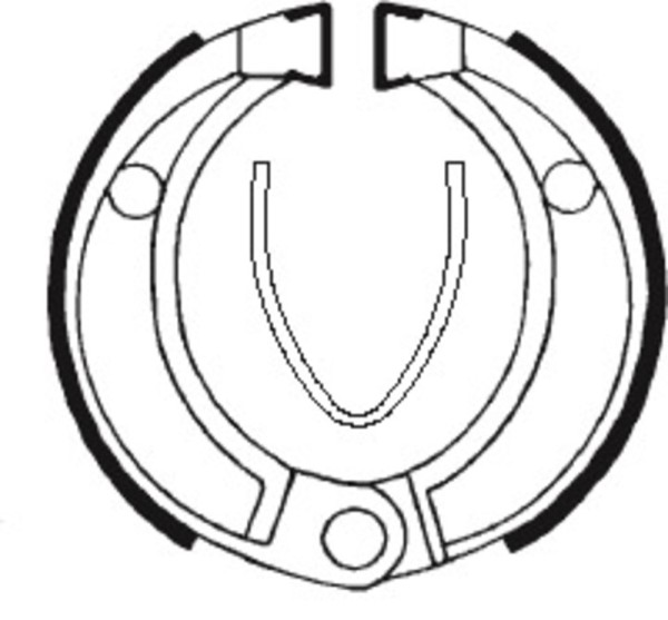 Tecnium Street/Off-Road/ATV Organic brake shoes - BA043