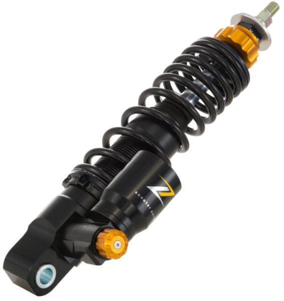 Shock absorber "Black Edition", front for Vespa Primavera/Sprint 50 -150ccm 2T/4T AC, black
