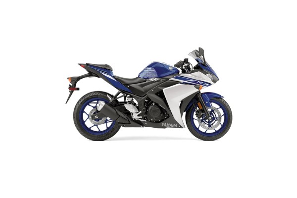 Stompgrip hybrid, Icon, für Yamaha YZF-R3, YZF-R25, 2015-2018