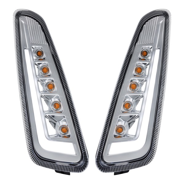 Turn signal kit front left / right LED clear for Vespa Primavera / Sprint 125-150cc SIP Style