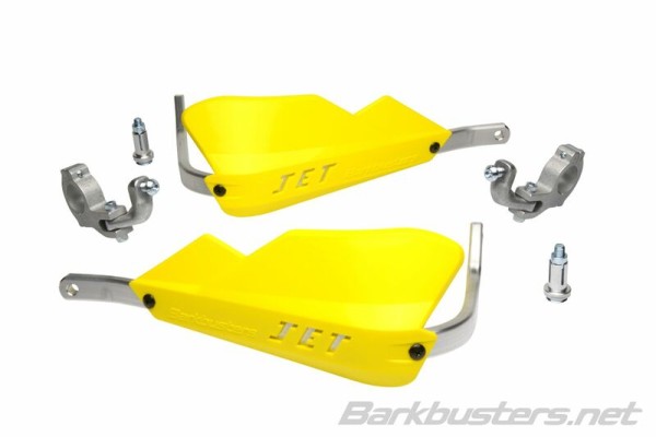 Barkbusters Jet hand guard set two-point attachment conical yellow