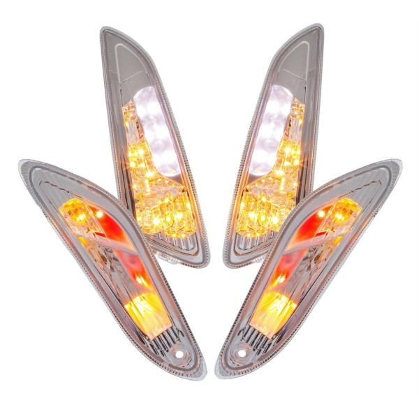 Turn signal set LED clear for Vespa Primavera/Sprint 50cc 2T/4T
