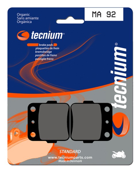 Tecnium Street Organic Brake Pads - MA92