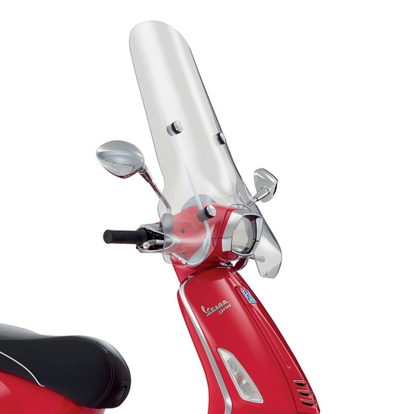 Original high windshield with clear bracket Vespa Sprint (-23)