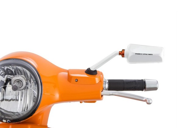 Mirror Stage6 F1 for Vespa, left, white