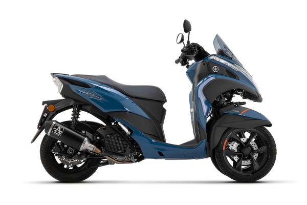 ARROW Auspuff DARK URBAN für Yamaha Tricity 155 2022-, Aluminium schwarz