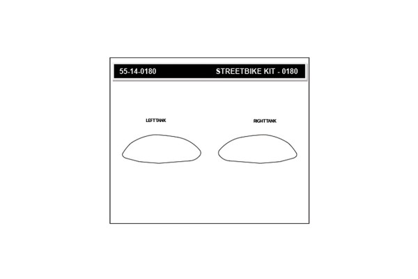 Stompgrip Tank Pad schwarz, Icon, Streetbike Tank Kit, für Aprilia RSV4 (Factory), Tuono V4 1100 (Fa