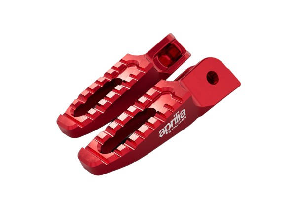 Aluminum footrests red for Aprilia 457 (24-) / Tuono 457 (25-)