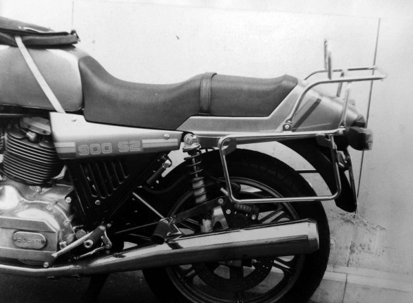 Tubular luggage rack top case carrier and side case carrier black for Ducati 900 S2 (82-84)