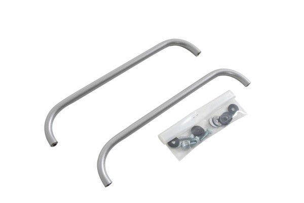 Silver railing for Xplorer Topcase 45 including Hepco & Becker fastening material