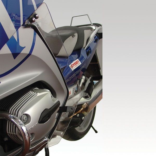 Foot and leg protectors for BMW R 1200 RT (05-09), transparent, pair