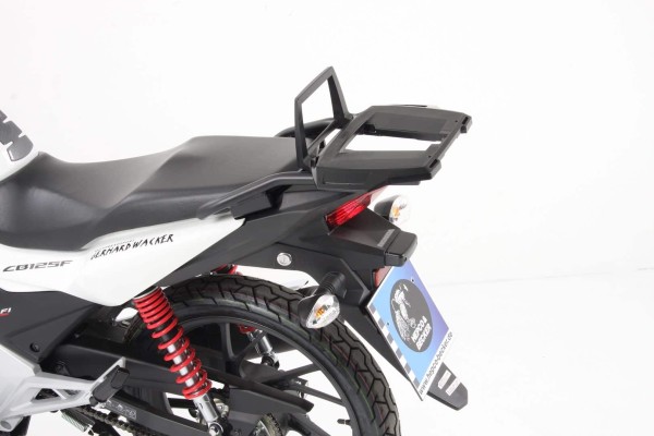 Alurack top case carrier black for Honda CB 125 F (15-20) Hepco & Becker