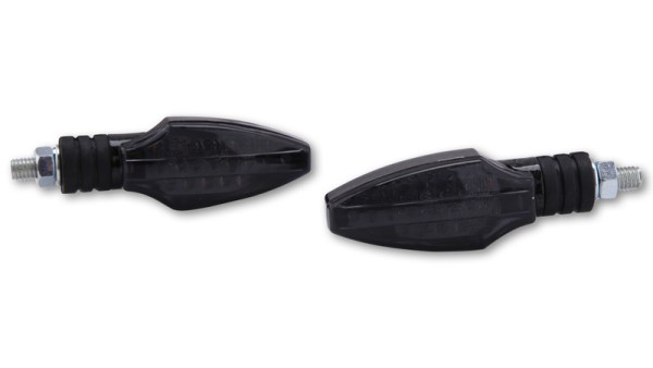 HIGHSIDER Smart Como LED turn signal housing carbon / lens smoke gray (pair), front & rear