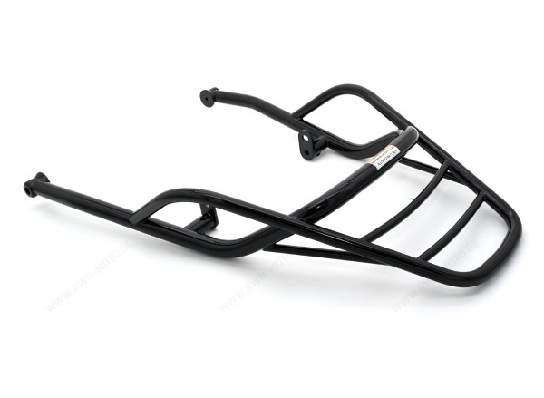 Luggage carrier, rear, black, rigid for Moto Guzzi V7 850 2021-
