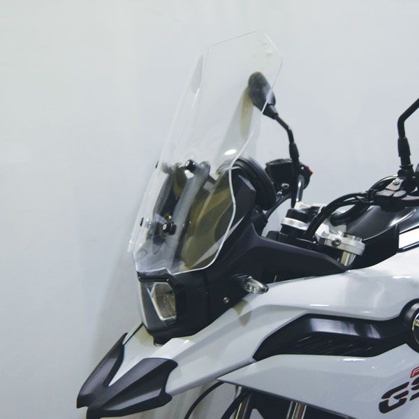 Middle windshield on original brackets for BMW F 750 GS (18-22), clear