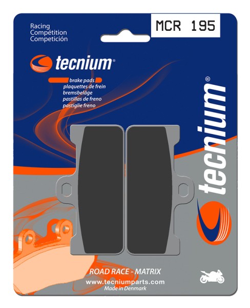 Tecnium Racing sintered metal carbon brake pads - MCR195