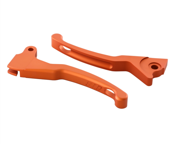 Sport lever set brake Shorty for Vespa LX /LXV /S /Primavera /Sprint 50-150ccm, orange matt