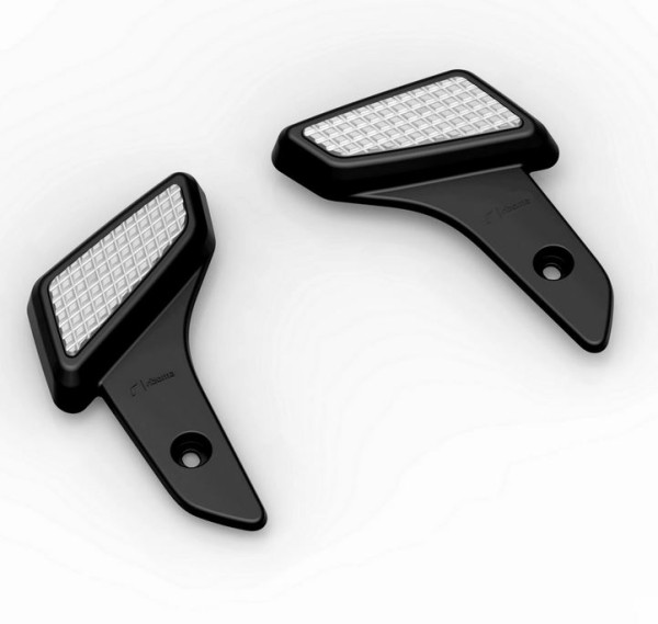 Footrests RIZOMA for Vespa Primavera/Sprint/Elettrica, silver/black