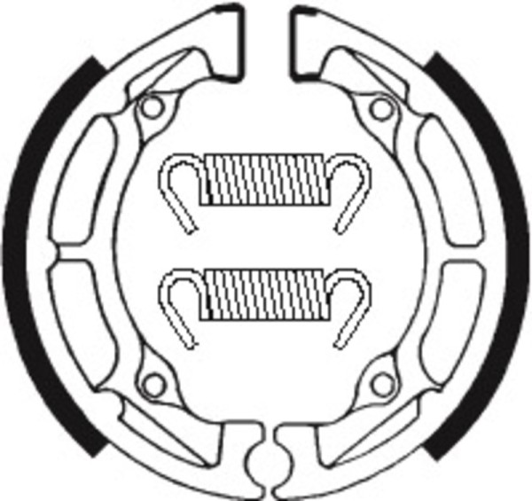 Tecnium Scooter/Street/Off-Road/ATV Organic brake shoes - BA020