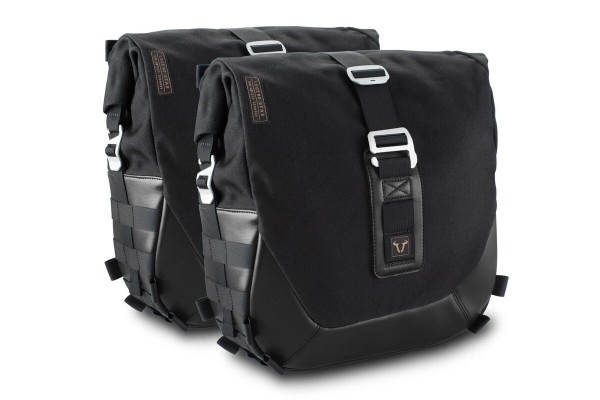 SW-Motech Legend Gear Side Bag System LC Black Edition for Moto Guzzi V9 Roamer / Bobber SW Motech