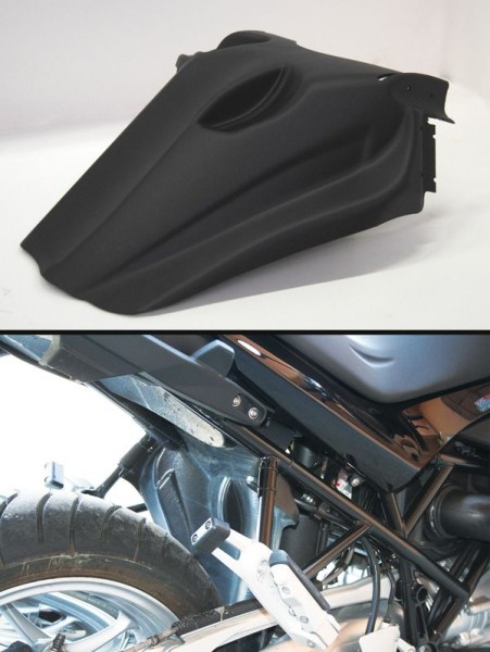 Rear mudflaps for BMW R 1200 R (06-10), plastic, black
