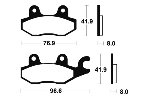 Tecnium brake pads MTR138 sintered metal