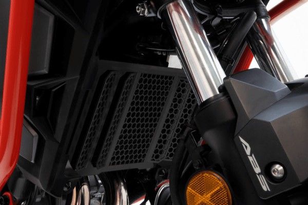 Radiator guard for Honda CB 500 X (19-23) / NX 500 (24-) aluminum textured black