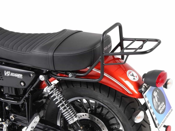 Tubular luggage rack Topcase carrier black for Moto Guzzi V9 Bobber/Special Edition (21-)