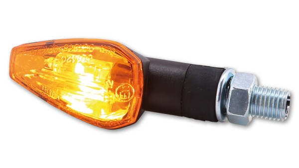 HIGHSIDER Smart Peak bulb blinker housing black / lens orange (pair), front & rear
