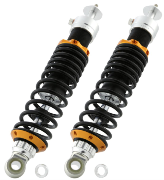 Rear shock absorber for Vespa GTS/GTS Super/GTV/GT 60/GT/GT L, silver/orange