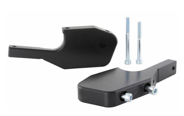 Footrest adapter pillion for Vespa GTS/GTS Super/GTV/GT 60/GT/GT L 125-300ccm, black glossy