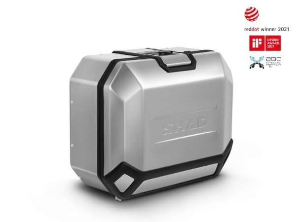 Shad side case Terra TR36, right, aluminum silver, 36 l