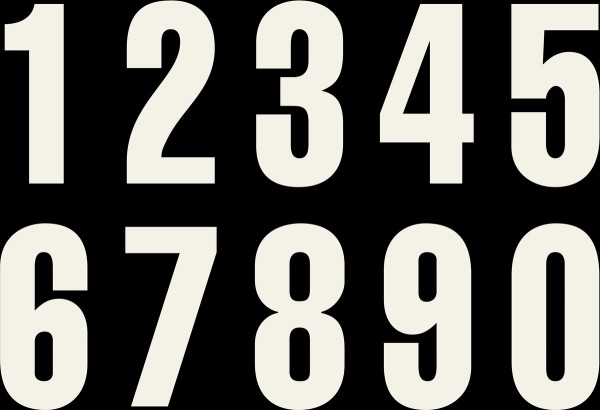 KTM start numbers