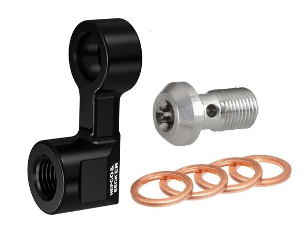 Universal adapter 30 mm for extending brake and clutch lines Hepco & Becker