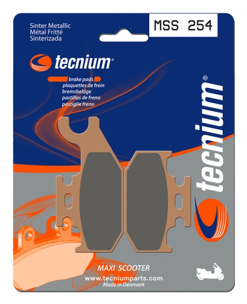 Tecnium Maxi Scooter sintered metal brake pads - MSS254