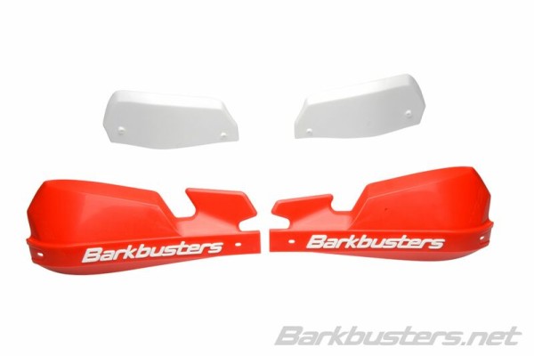 Barkbusters VPS MX Handguard Plastic Set Red/White Deflector Only