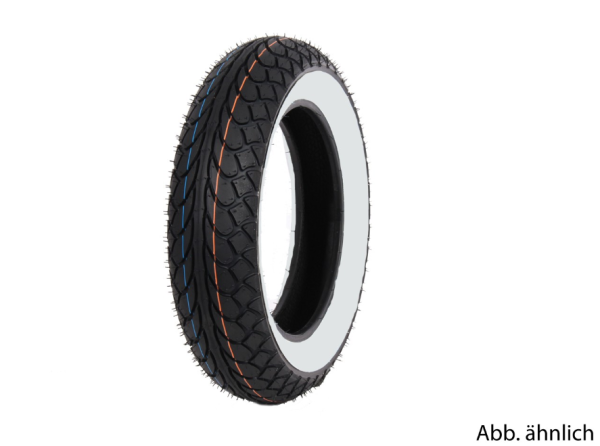 Mitas tire 120/70-10, 54L, TL, whitewall tire, MC22, rear